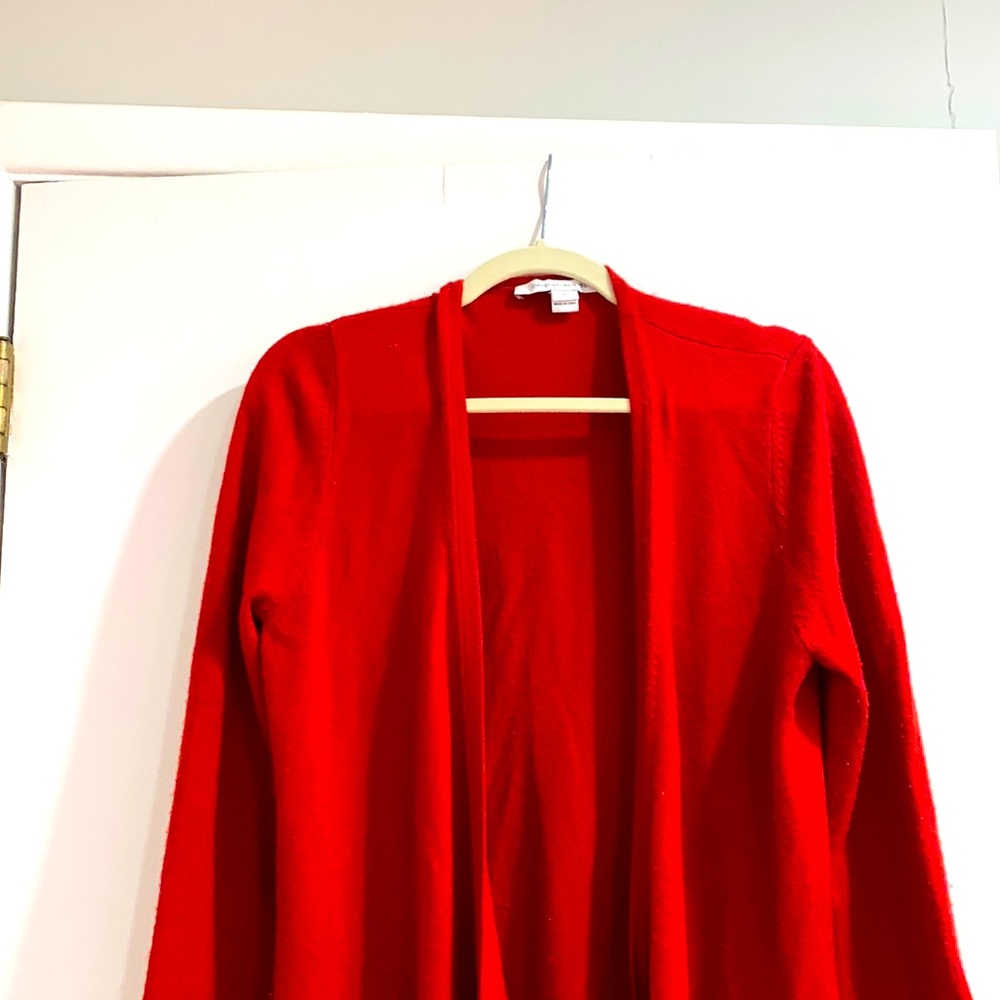 Diane Von Furstenberg red dress.